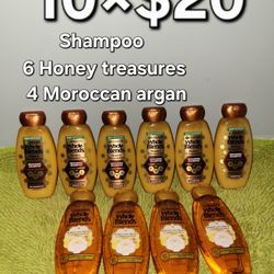 10 Shampoo  12.5oz Garnier Whole Blends 