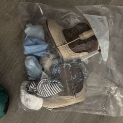 Baby Boots And Baby Hand Covers