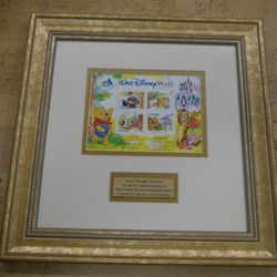 Pooh Through The Years Walt Disney World 25th anniversary Stamp Collectible-COA