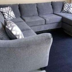 Brand New Artisanal Charcoal Grey 3pc Sectionals 