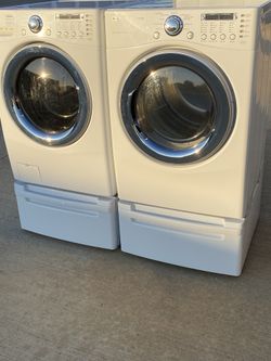 Great Lg Front Load Washer And Dryer Electric High Efficiency 