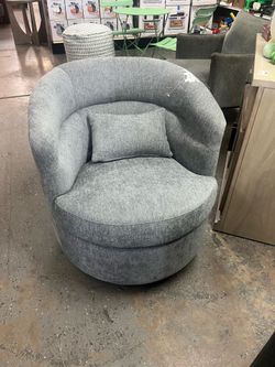 Modern Upholstered Soft Style Barrel Chair