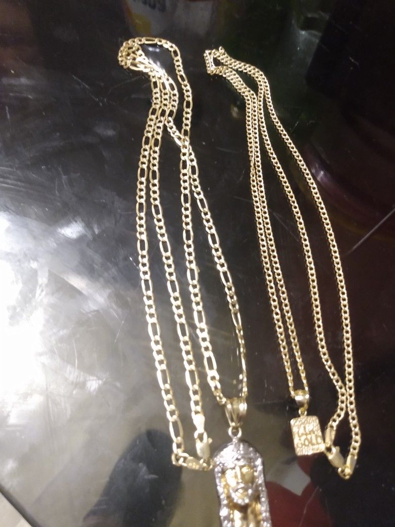 2 Real Gold Chains For Sale