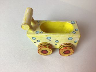 Wooden baby stroller
