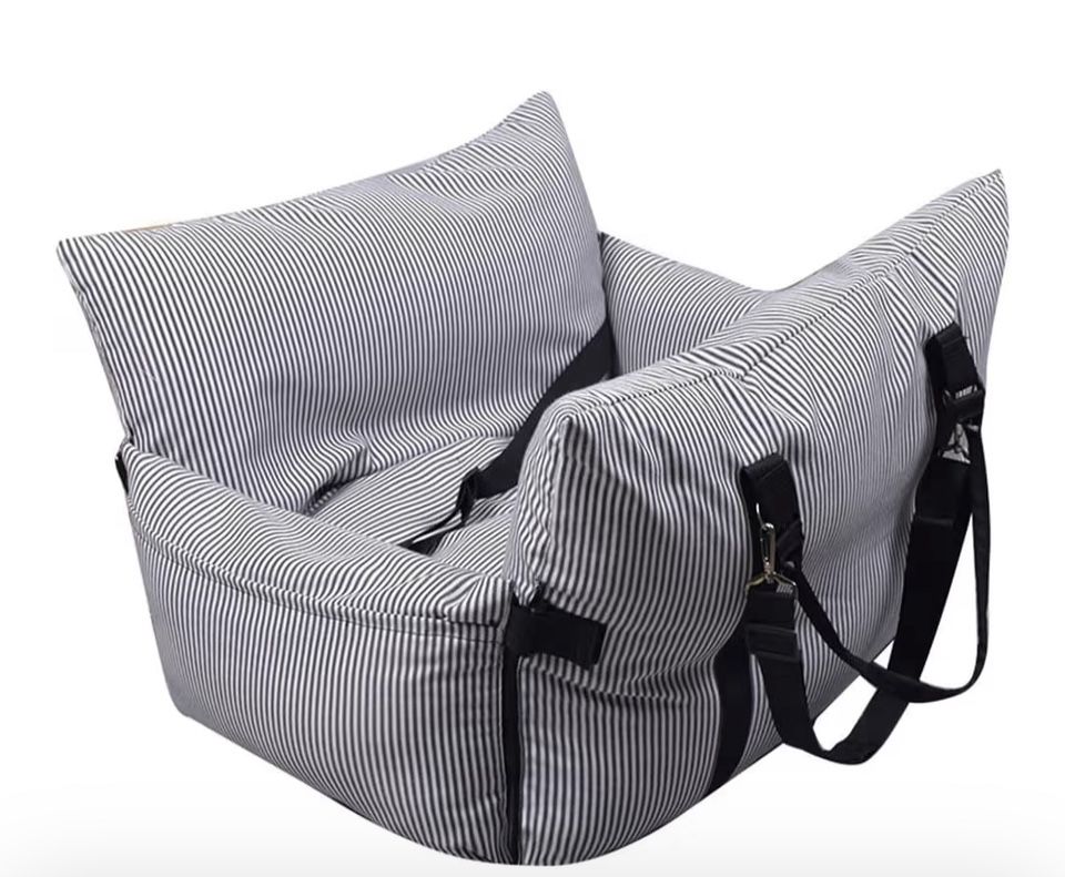 Dog Car Seat for Medium Dog,Portable Travel Bed-Dog Booster Seats with Safety Belt,Dogs Bed with Storage Pockets,Non-Slip Base