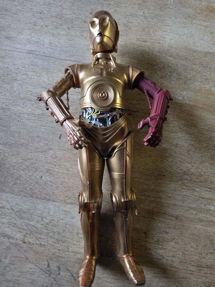 2015 C-3PO Red Arm HASBRO Star Wars The Force Awakens 11" action Figure Toy