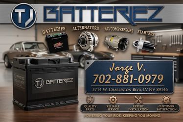 Alternator, starters, AC compressors and vehicle batteries