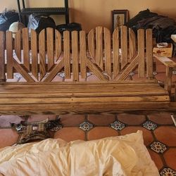 All Wood Hand Made Swing Porch Couch