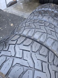 4 used tires Lt35x12.50r20 Toyo RT Open Country $300.00