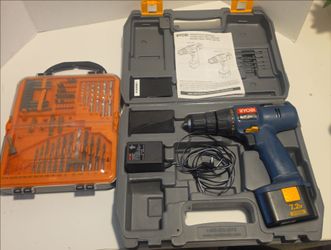 Ryobi 7.2V Cordless Drill Kit w/ Case, Charger & Bit Set