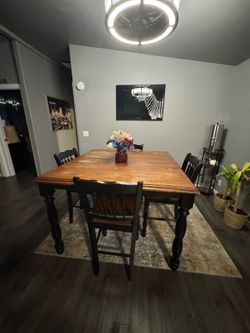 4 to 6 person counter height dining table