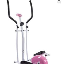 Sunny Health & Fitness P8300 Pink Magnetic Elliptical Trainer Elliptical Machine w/LCD Monitor