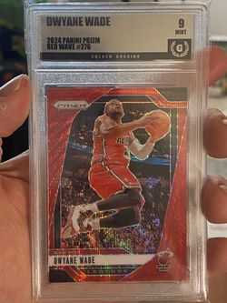 2024 Panini Prizm Dwayne Wade Red Wave ~ Mint 9