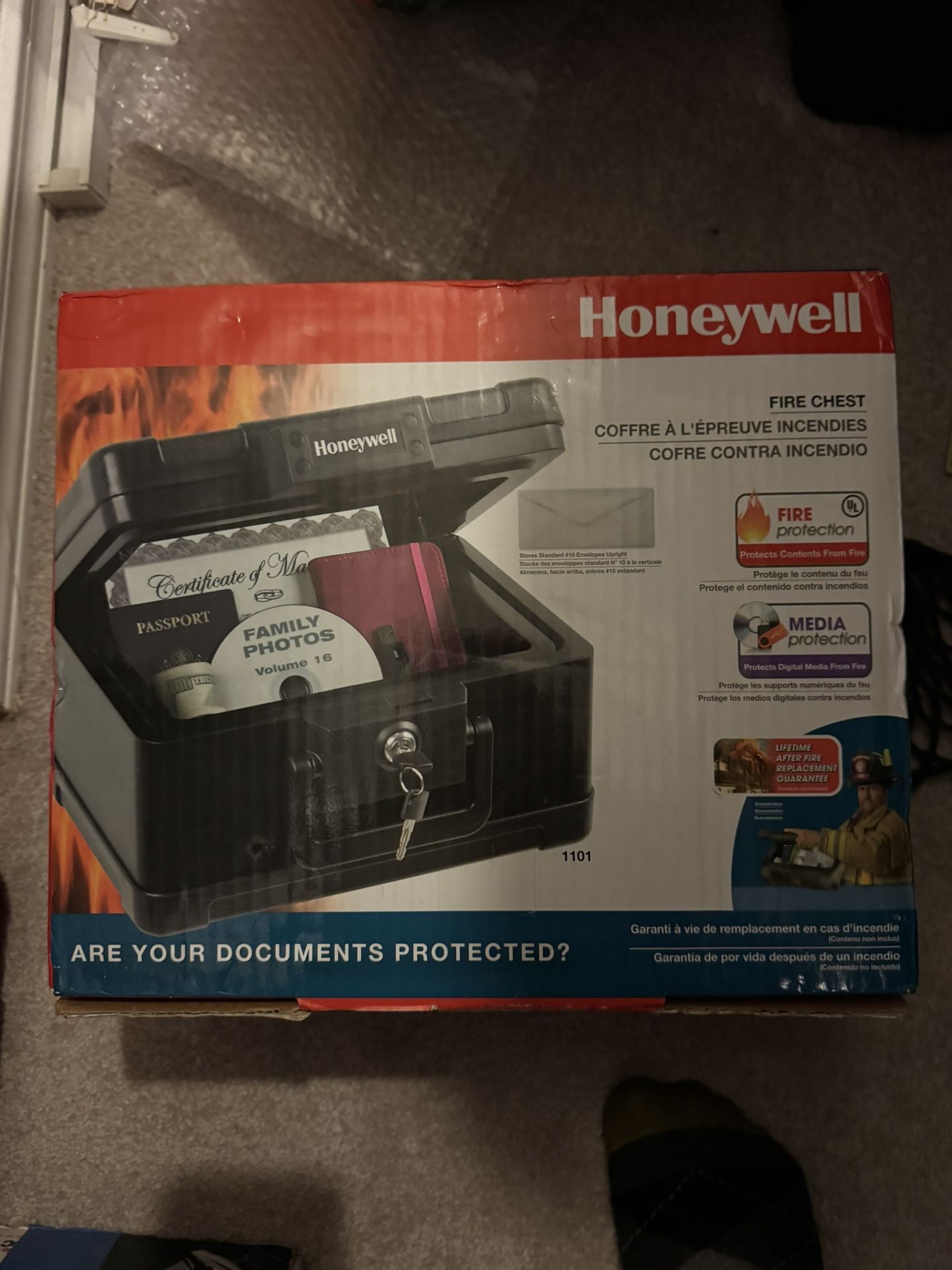 NEW Honeywell Fire chest Model 1101