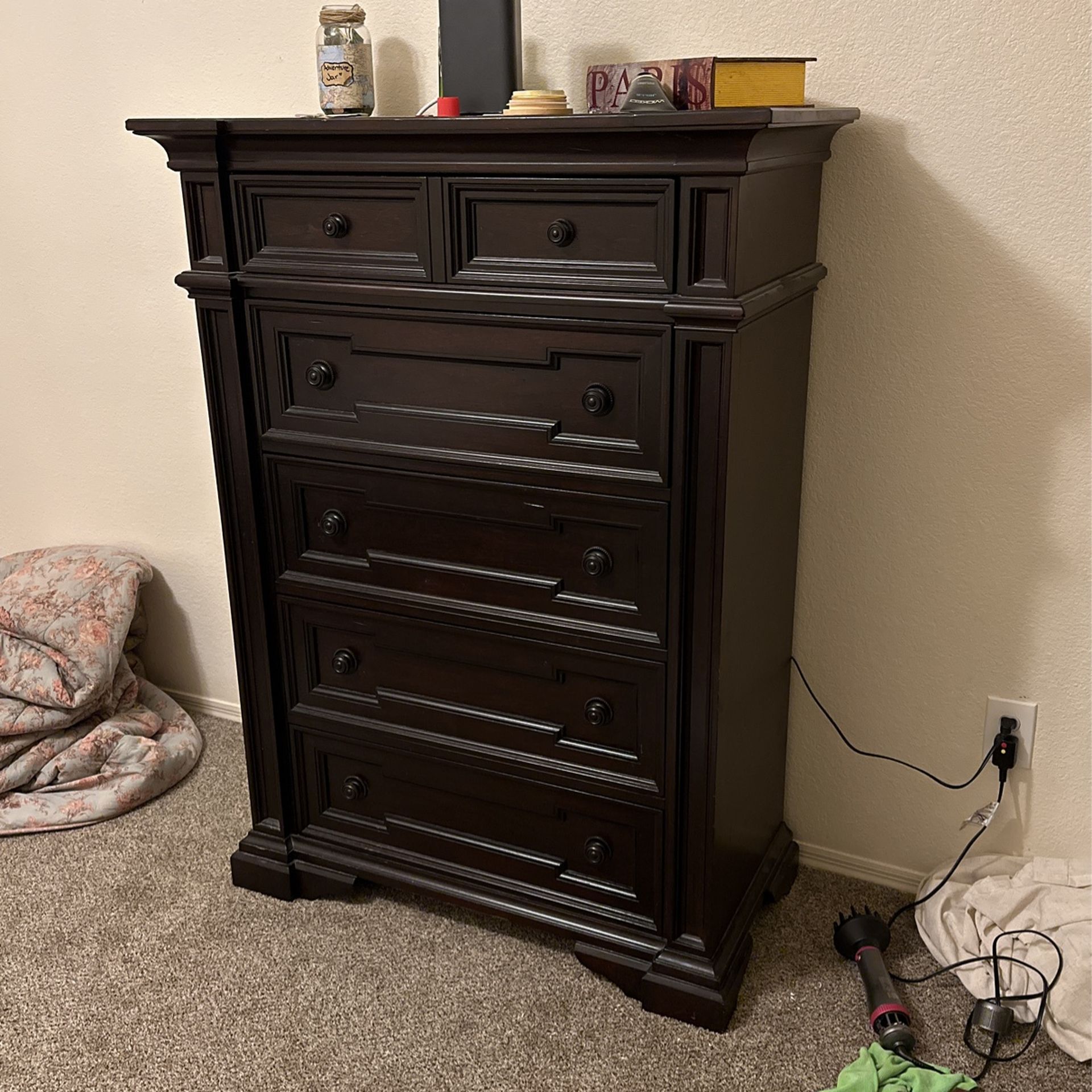 Tall Dark Wood Dresser for Sale in Mesa, AZ OfferUp