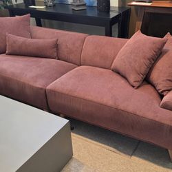 Oversize Fabric Sofa Mid Century Modern (New)