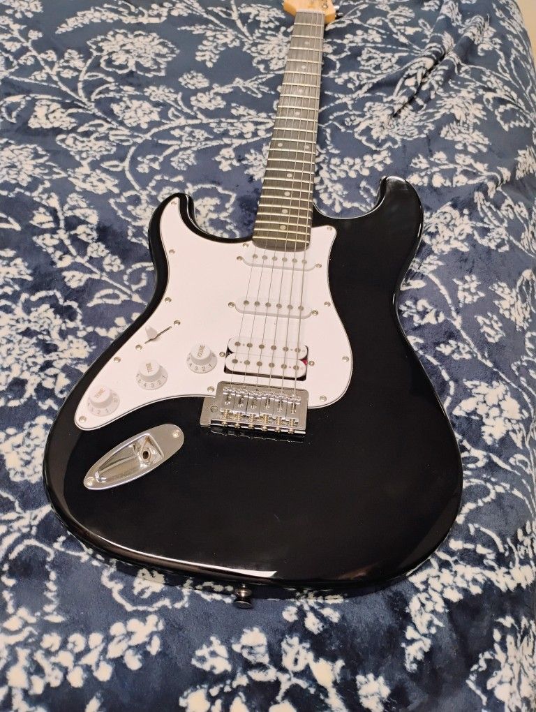 Lefty Left Handed Donner Stratocaster W Gig Bag