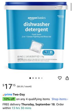85ct NEW Dishwasher Pods