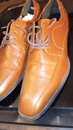 ALFANI MEN'S GENUINE LEATHER CAP TOE DRESS SHOES SIZE 11