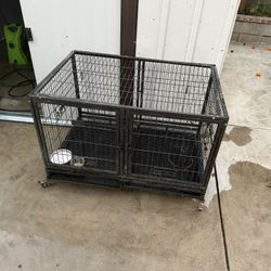 Heavy Metal Dog Cage