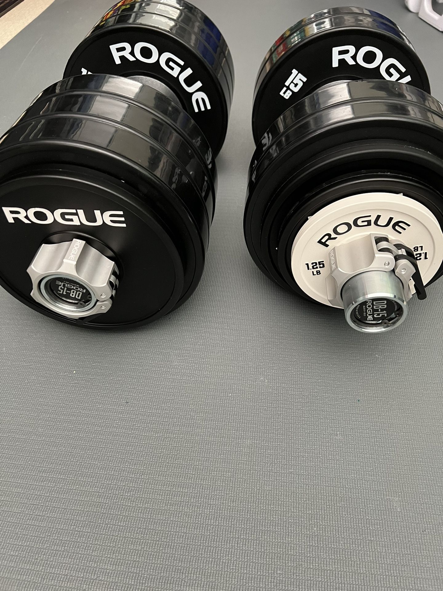 Rogue Loadable Dumbbells & Bumpers Plates for Sale in Placentia, CA