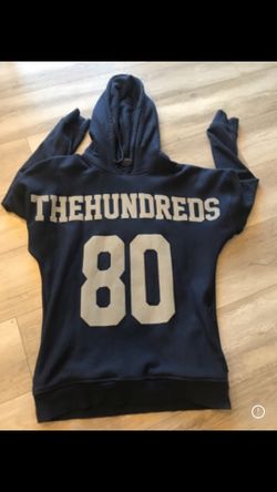 The Navy Hoodie with White '80' Graphic