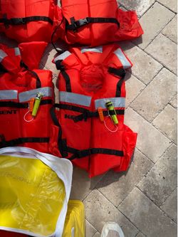 Life jackets set for boating
