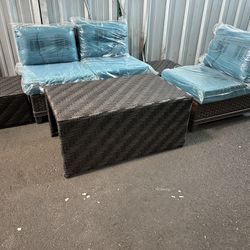 New 6pc Outdoor Patio Furniture Set Sunbrella Fabric