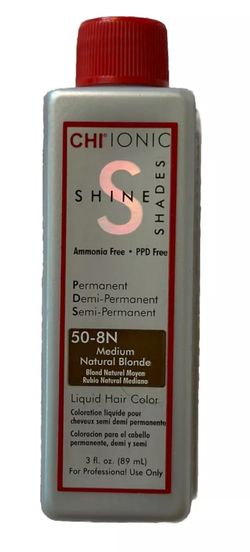 Farouk CHI Ionic Shine Shades 50-8N Medium Natural Blonde Color 3oz 90ml