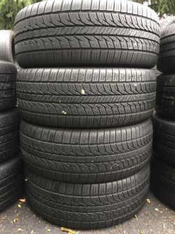 235/60/16 general set of used tires in great condition 70% tread 175$ for 4 . Installation and balance available, wheel alignment available, road for