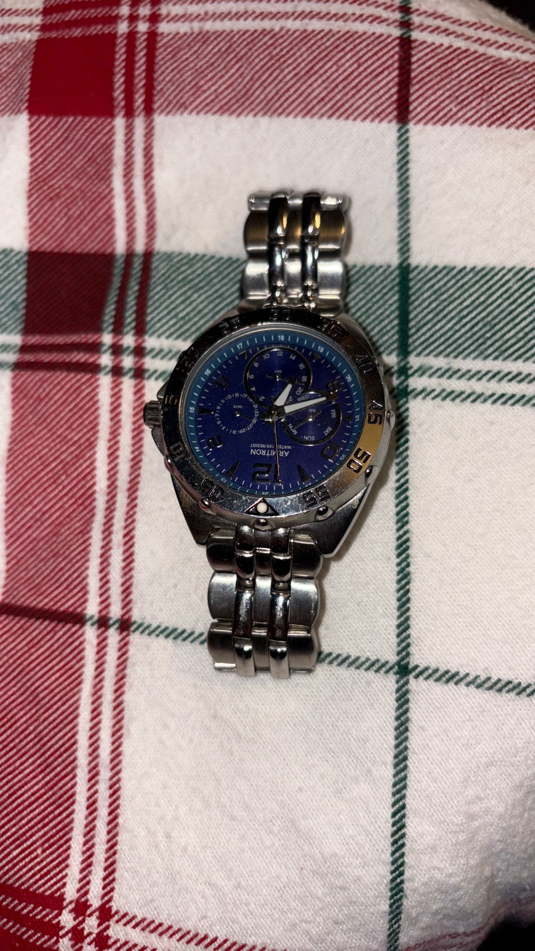 Armitron Men’s Chronograph Watch – Blue Dial – Stainless Steel