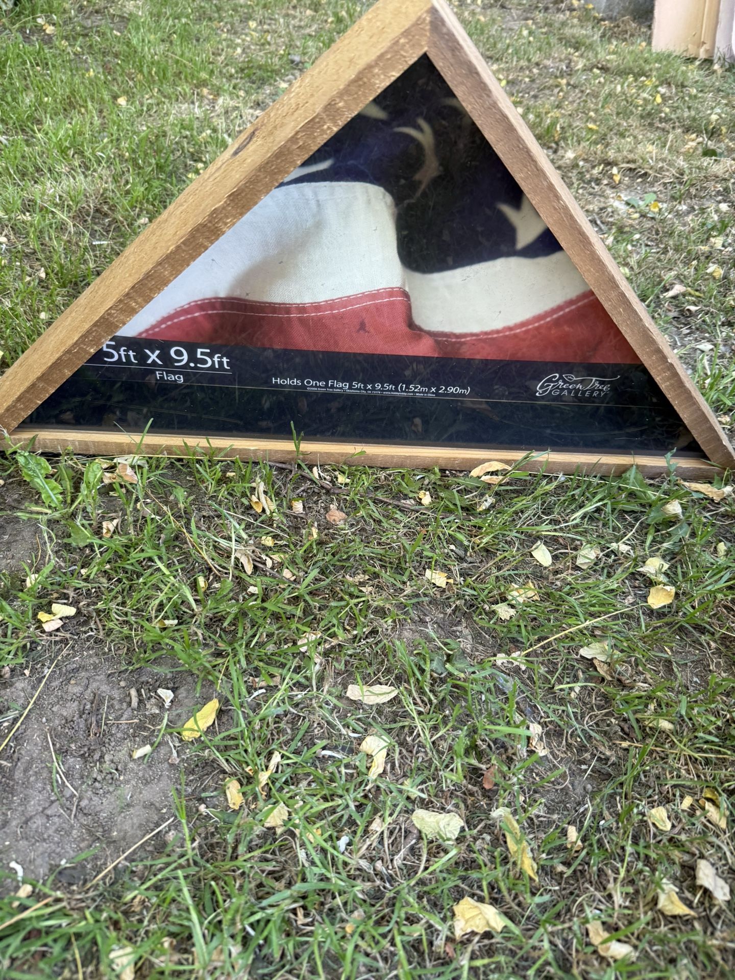 Wooden Flag Display