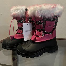 Girls Insulated Waterproof Snow Boots