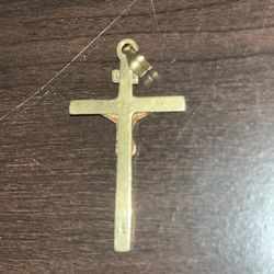Jesus Cross Pendant 14k 