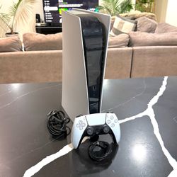 Ps5 Digital 1TB Console with Cables and Controller
