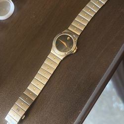 MOVADO Museum 26MM SS Black Dial Two-Tone Women's Watch 86.A1.816.2