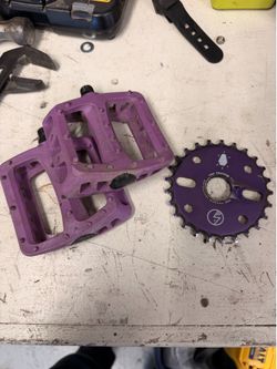 Bmx Sprocket and Pedals