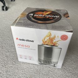 Solo Stove Mesa Stainless Steel Never Used