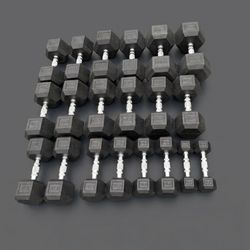 New Rubber Dumbbells 