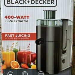 Black + Decker Juice Extractor.