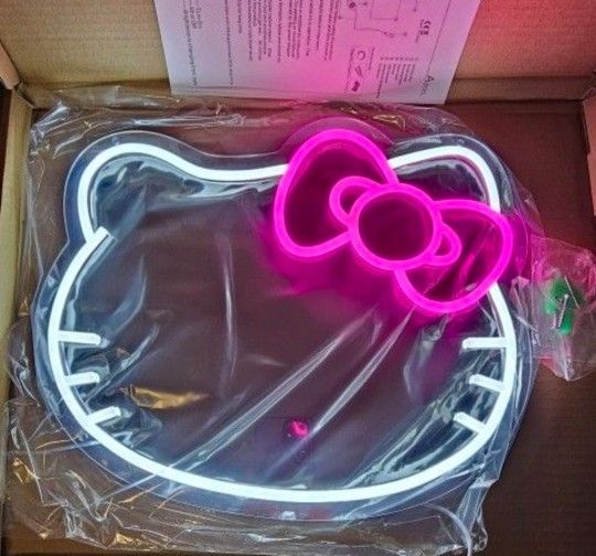 Brand new Hello Kitty LED mirror 12" x 14" with adjustable brightness