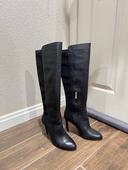 Vince Camuto VC-Calle Black Gaucho Calf Leather Boots : Size 8