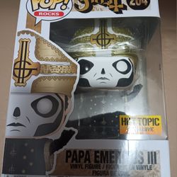 Ghost  Papa Emeritus 3 Funko Pop Hot Topic  Exclusive