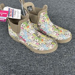 NEW Skechers Bobs Dogs Rain Boots Size 9