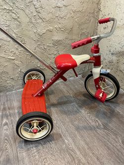 Radio Flyer Classic Red Steel Dual Deck Tricycle - See My