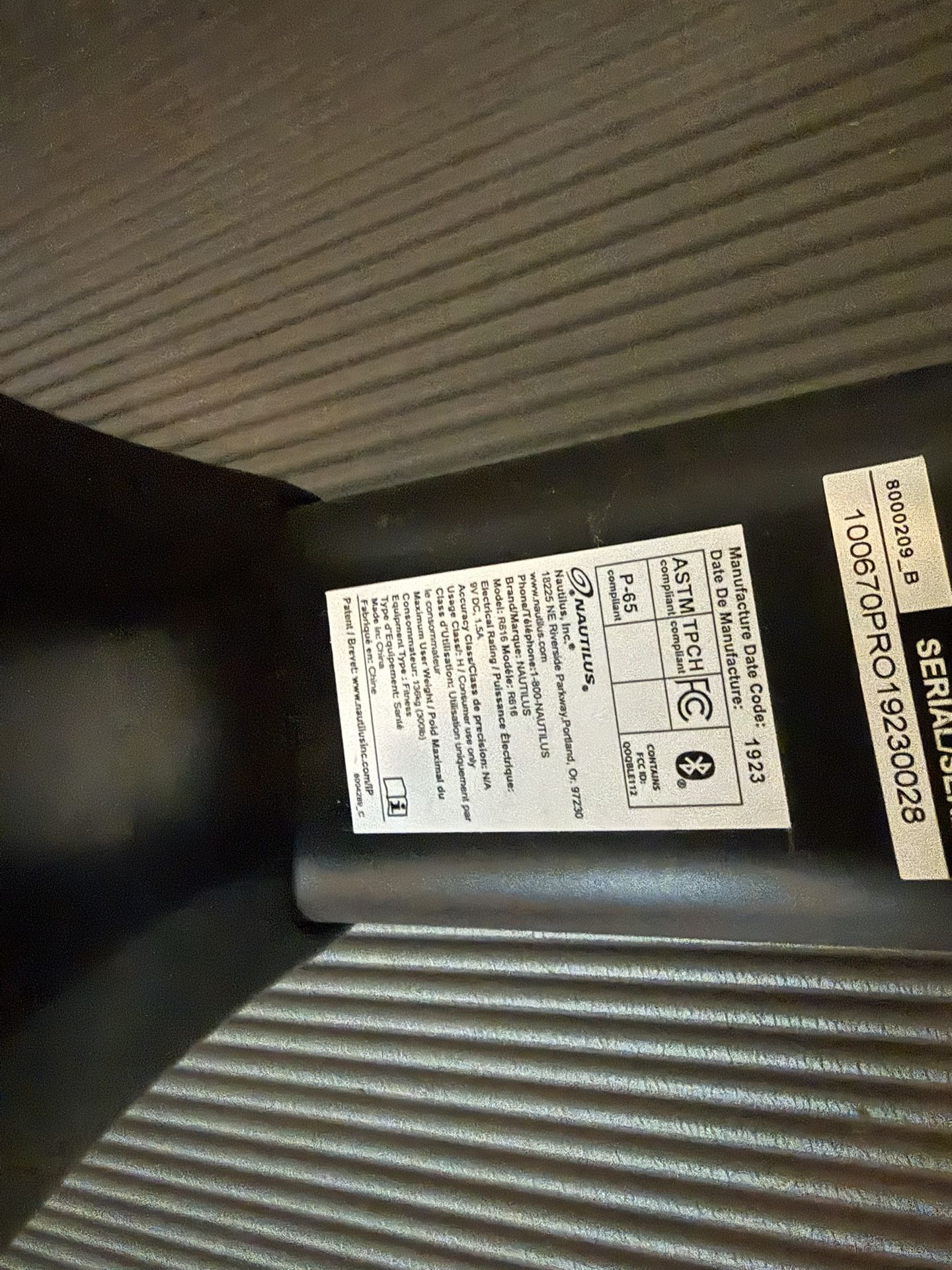 Nautilus - R616 Recumbent Exercise Bike