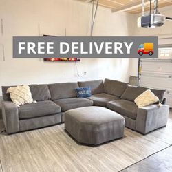 Large Gray Sectional Couch 🛋️ FREE DELIVERY 🚚 