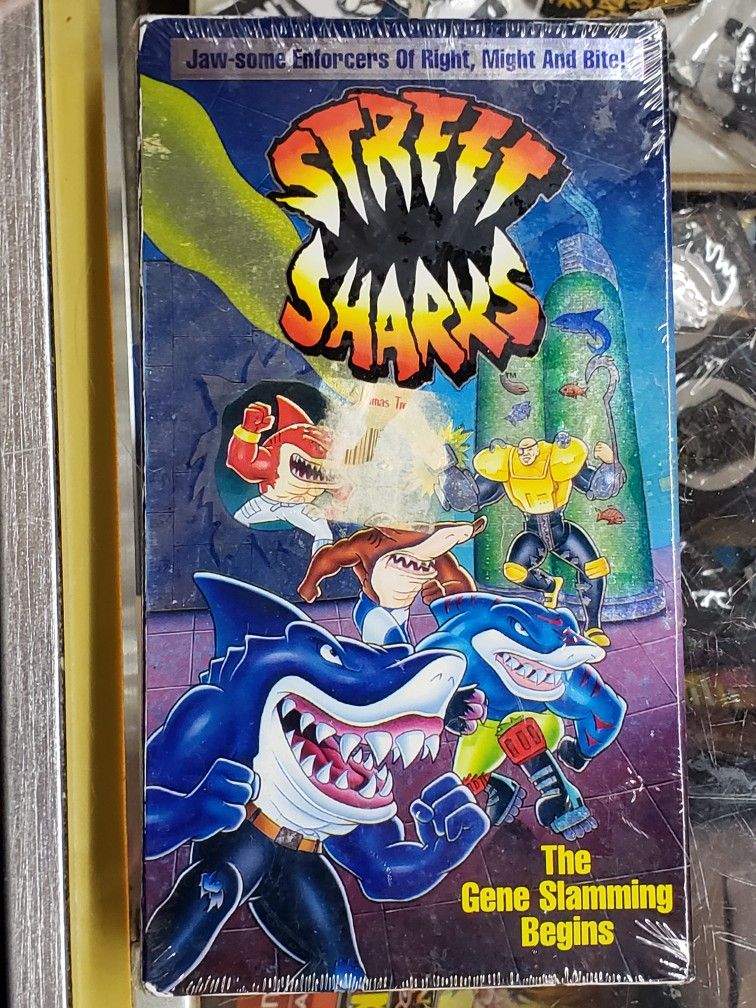 Street Sharks "The Gene Slamming Begins" (VHS, 1995) Cartoon Show. SEALED