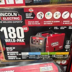 Lincoln Electric Weld-Pak 180 Amp MIG Flux-Core Wire Feed Welder, 230V, 