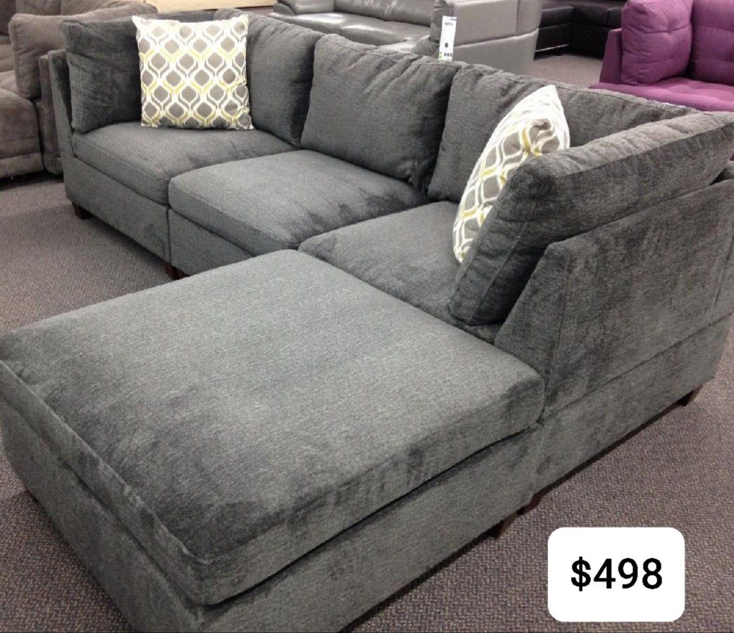SOFA /CHAISE SECTIONAL SET GREY